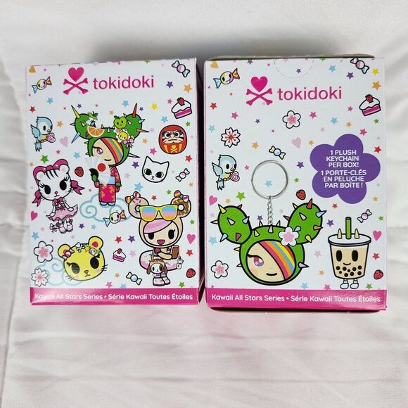 Tokidoki Plush Keychain Blind Box Lot of 2 Kawaii All Stars Series Donutella - Picture 2 of 13